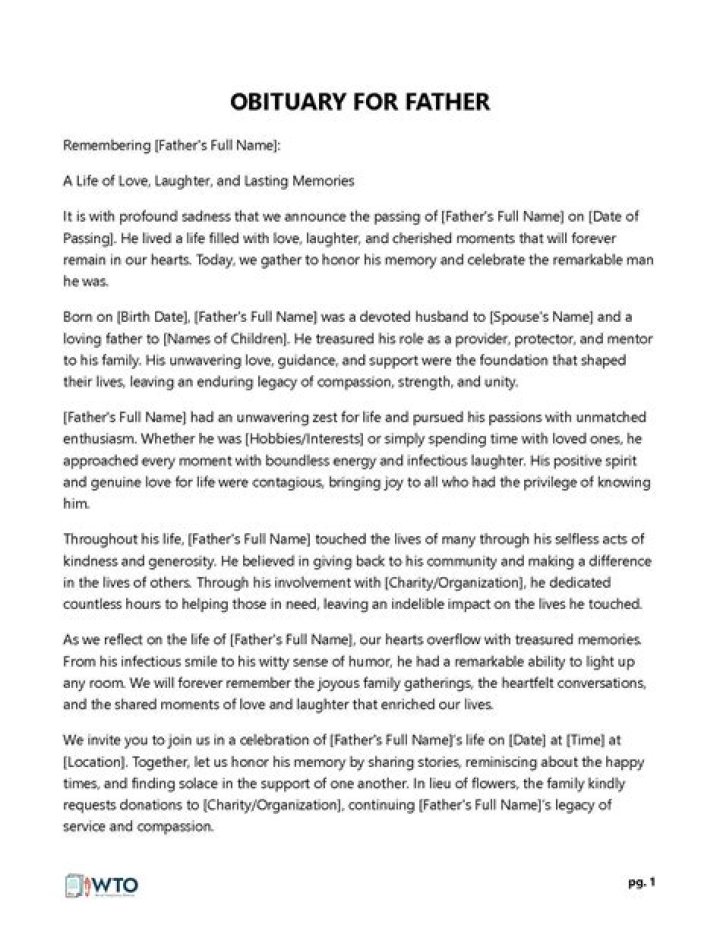 An Obituary That Illuminates His Life's Journey